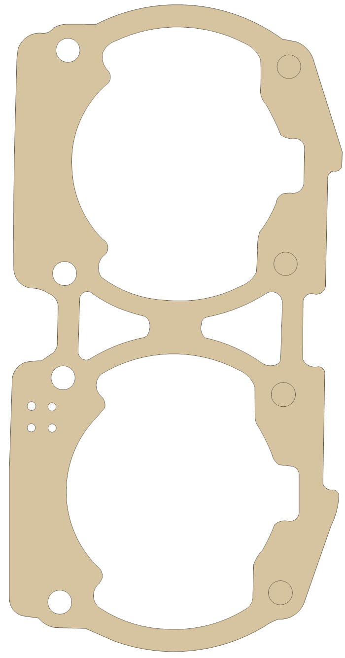 Sea-Doo XP650 4 gasket outline