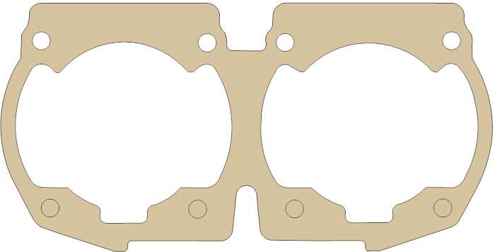 Sea-Doo Base gasket outline, OEM 24, A material