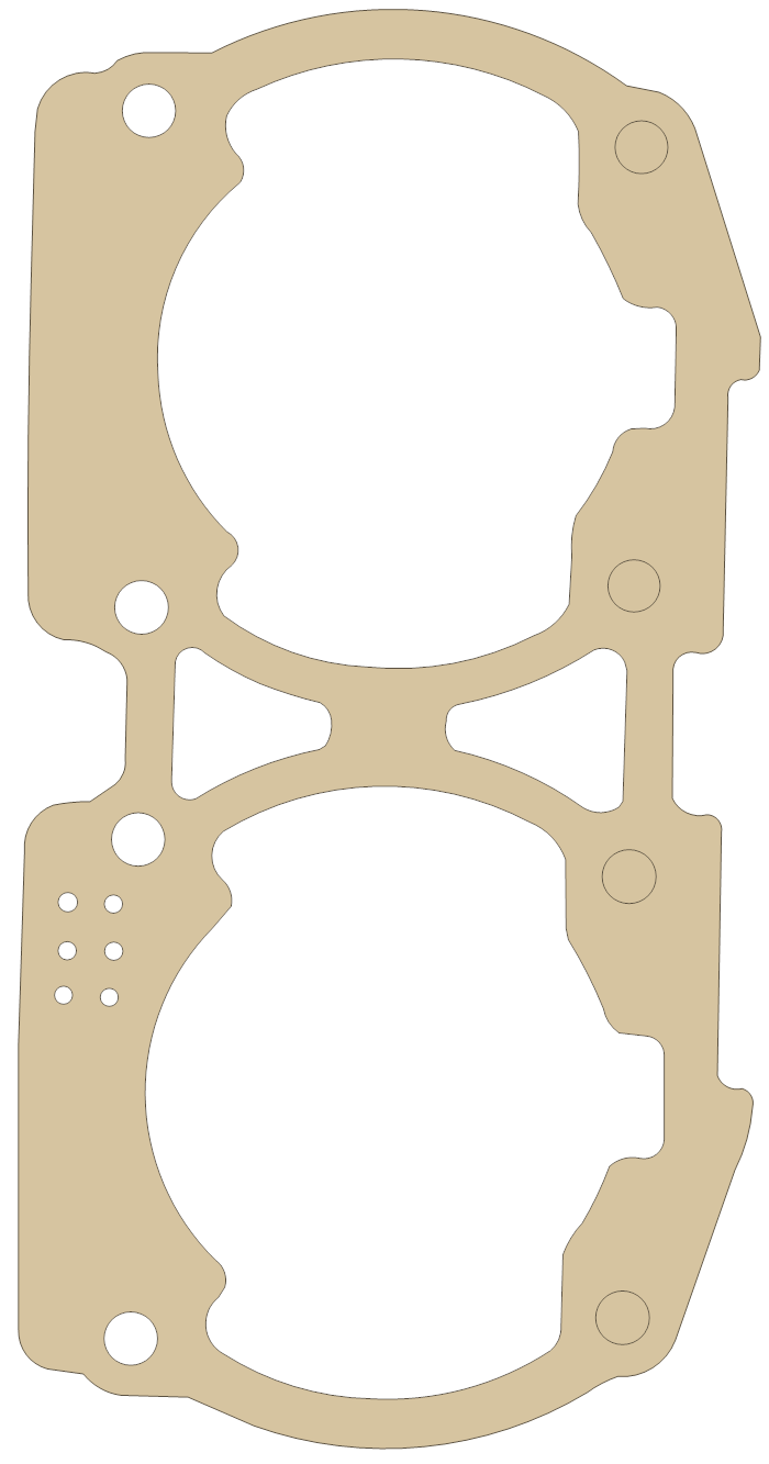 Sea-Doo XP650 2 gasket outline