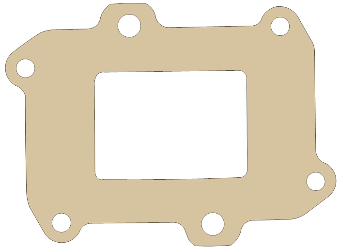 Sea-Doo 951 Gasket gasket outline