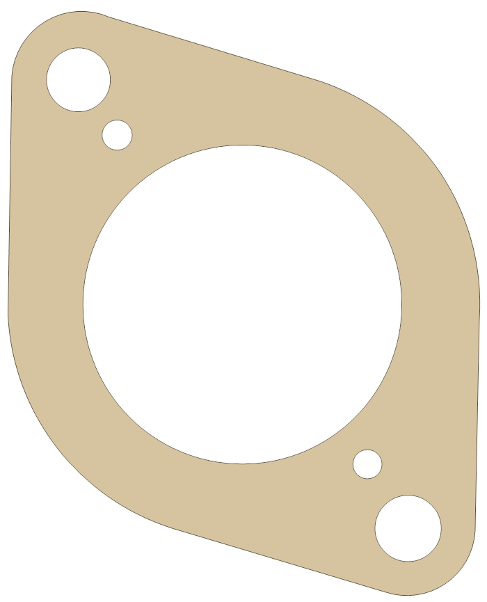 Sea-Doo 951 Carb to Manifold gasket outline