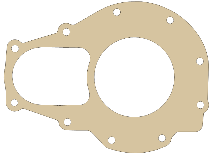Sea-Doo Mag Cover gasket outline, OEM 29031470, A material