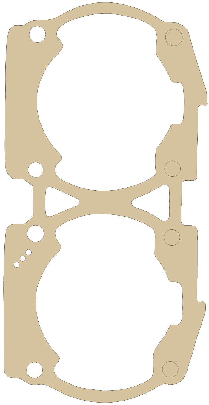 Sea-Doo GTI LE 420931402 gasket outline